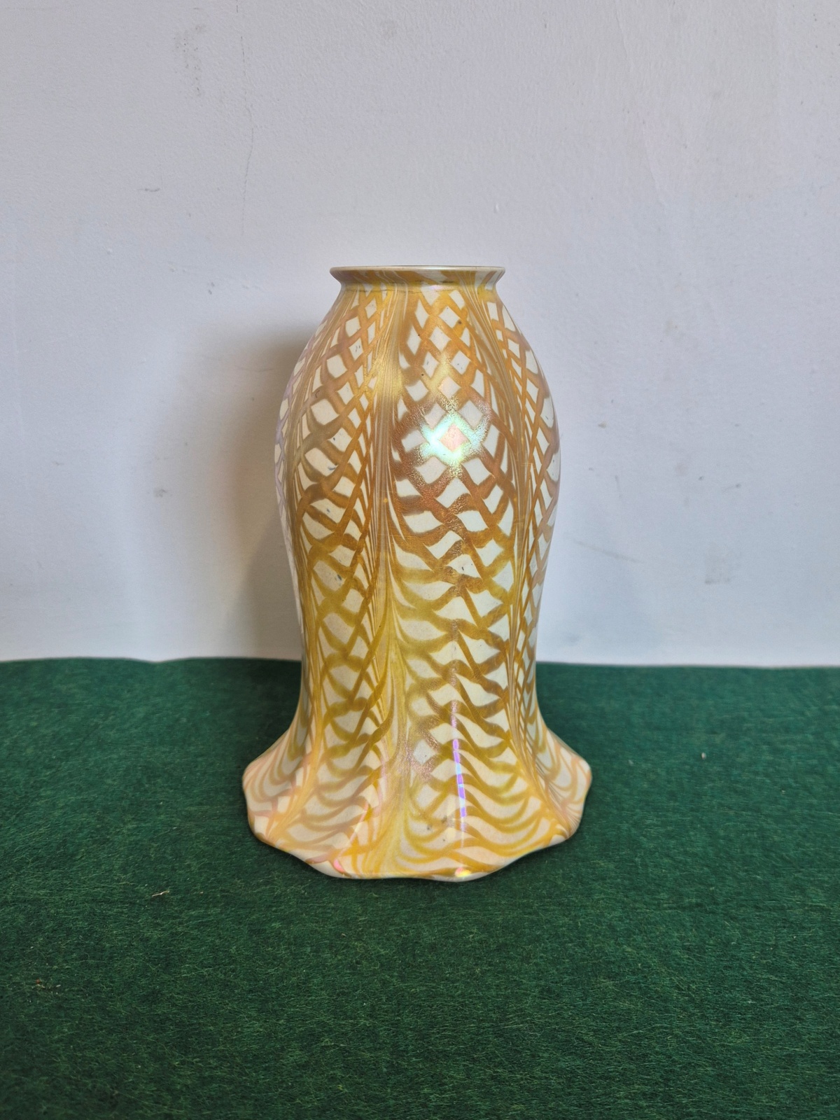 Quezal Art Glass |  Irridescent Lampshade | U.S.A c.1910