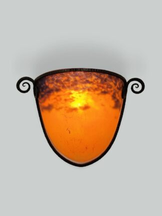 Muller Frères, Luneville | 2 Pate-de-verre Wall Appliques | France c.1930