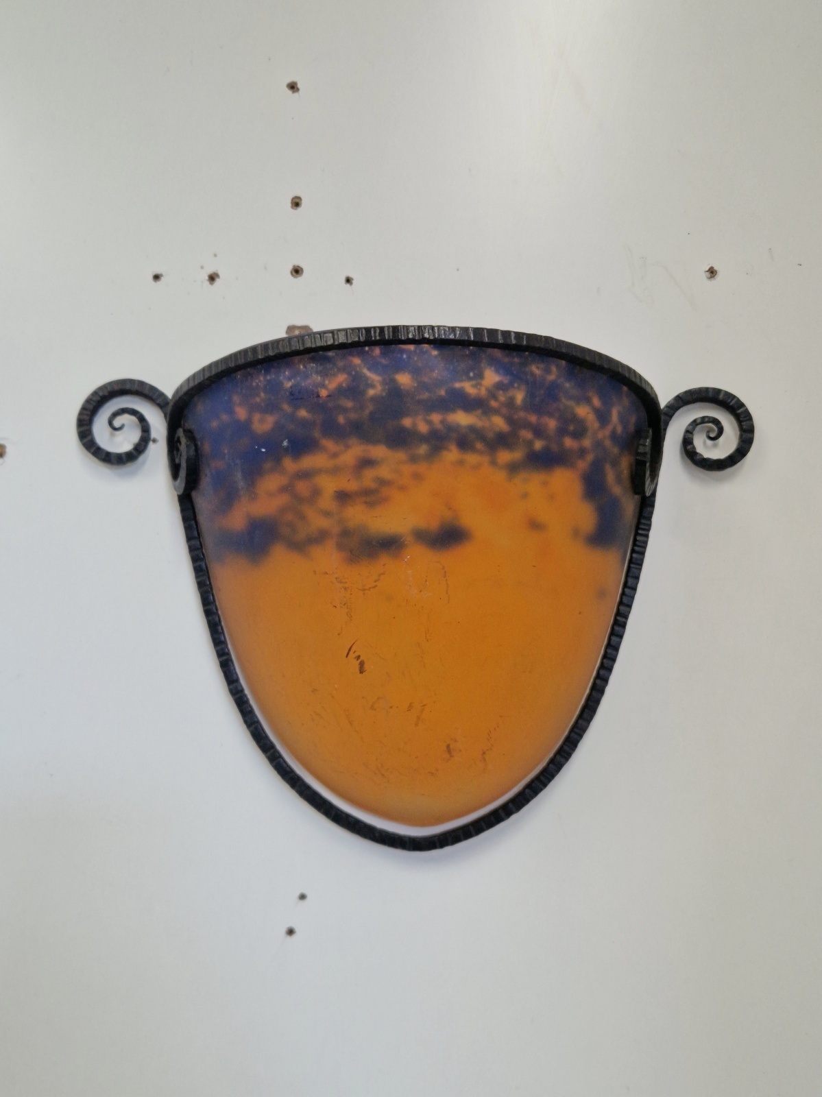 Muller Frères, Luneville | 2 Pate-de-verre Wall Appliques | France c.1930 - Image 3