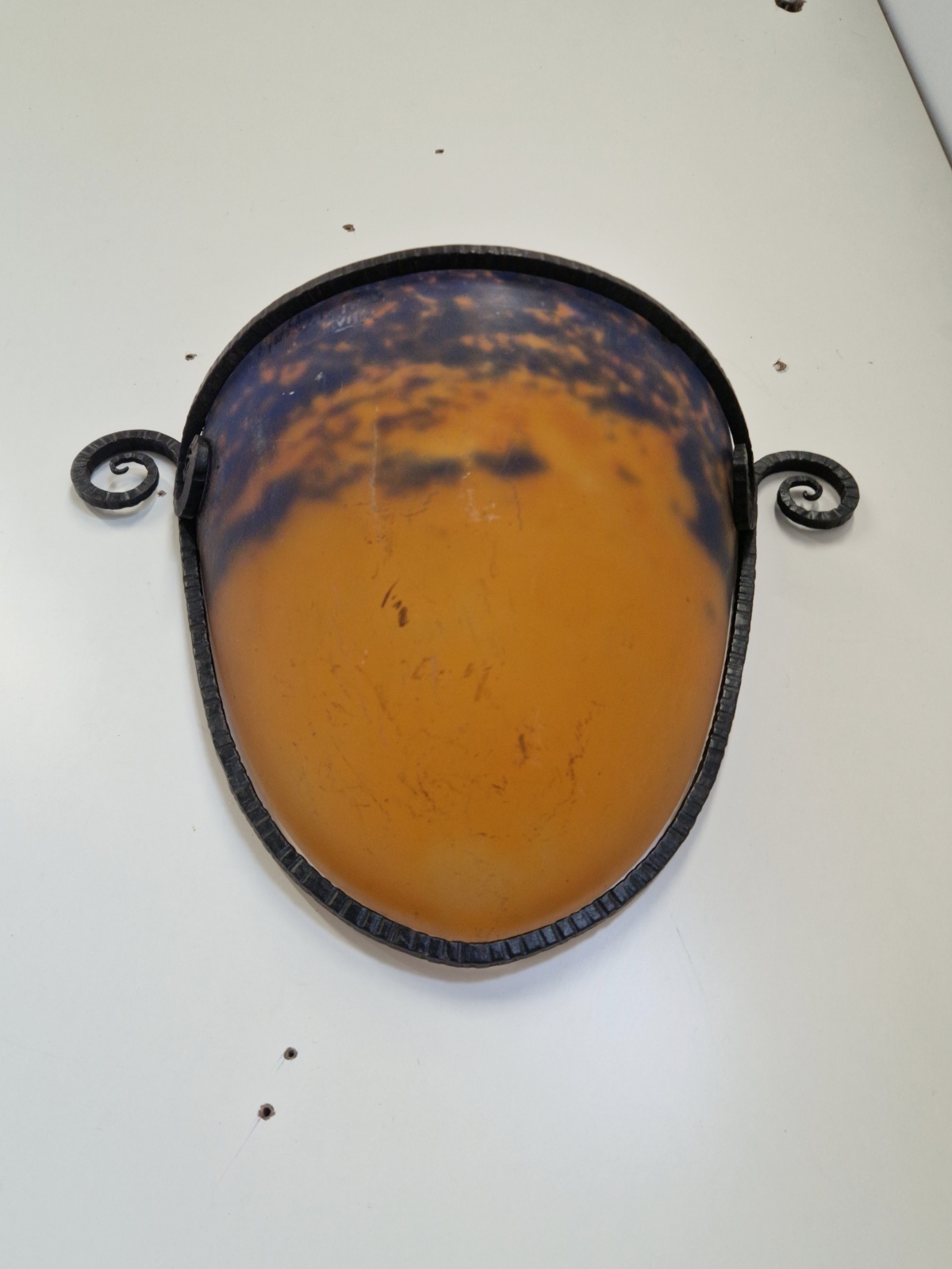 Muller Frères, Luneville | 2 Pate-de-verre Wall Appliques | France c.1930 - Image 5