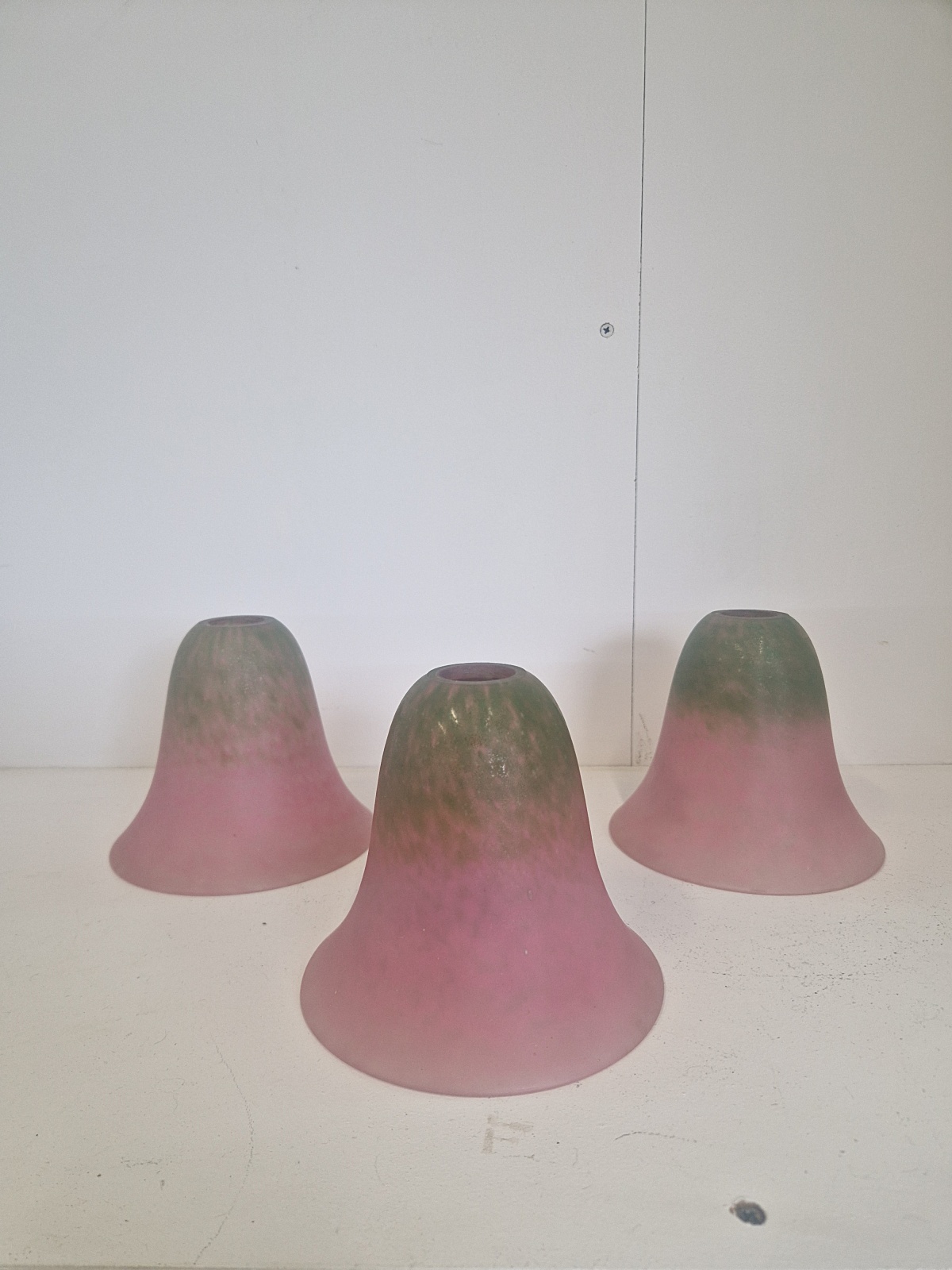 Verreries Schneider | 3 Pate-de-verre Lampshades | France c.1925