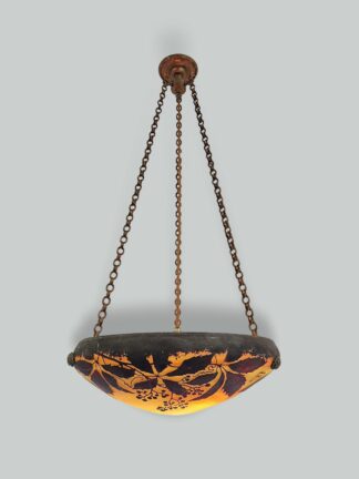 Daum Frères, Nancy | Cameo Glass Plafonnier | France c.1910