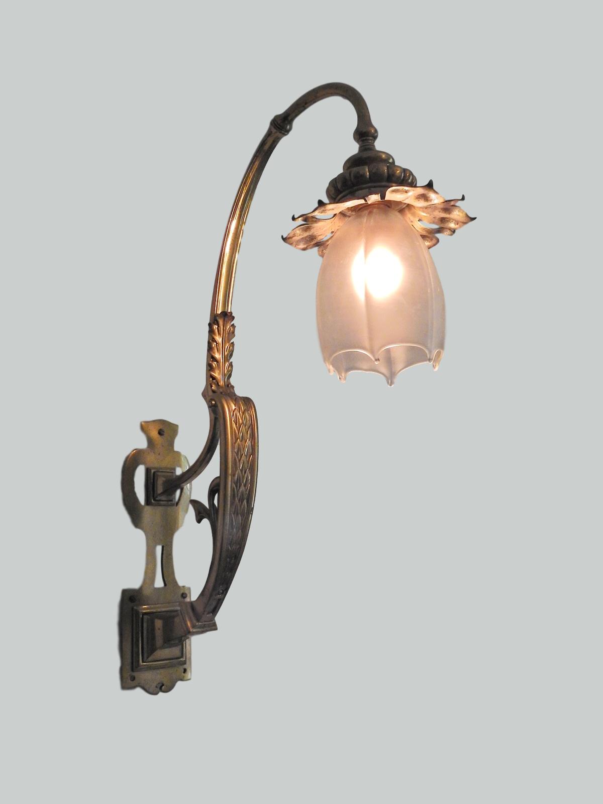 Unsigned | Monumental Gilt-Brass Wall Light | England c.1900 | SOLD