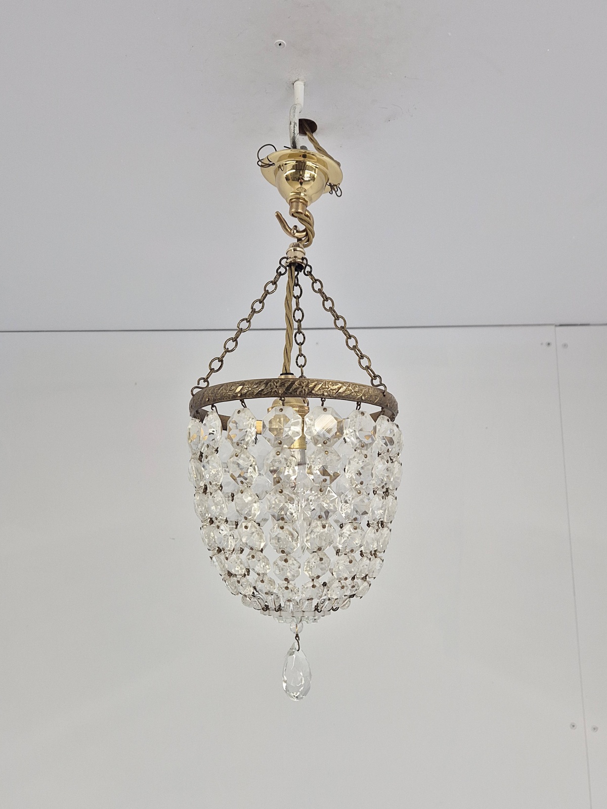 Unsigned | Small Cut-glass Lantern | England c.1930 | SOLD - Image 3