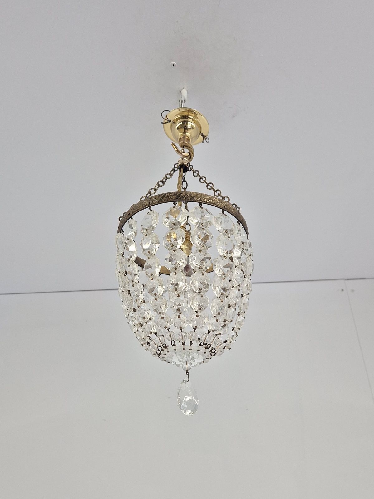 Unsigned | Small Cut-glass Lantern | England c.1930 | SOLD - Image 5