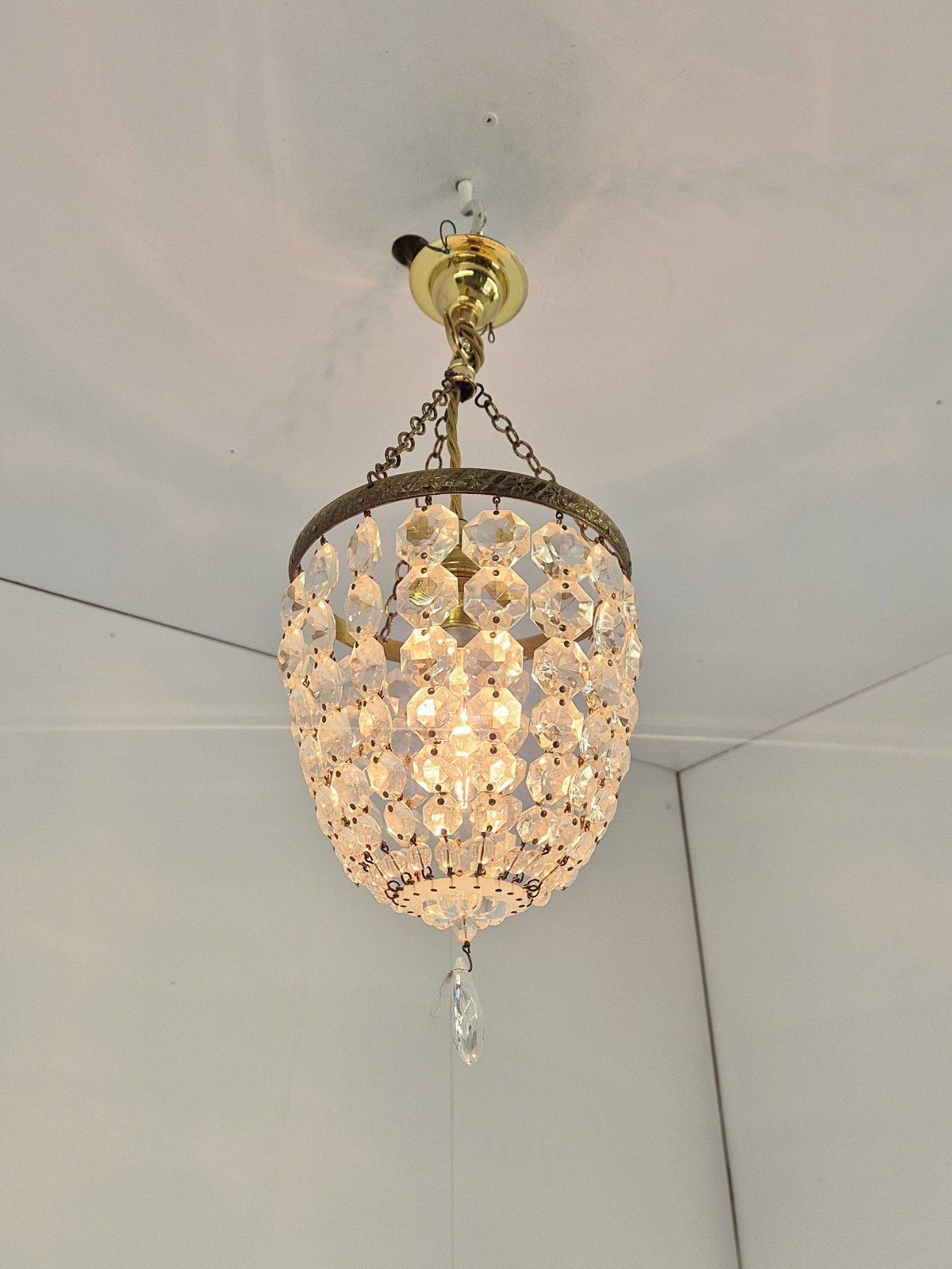 Unsigned | Small Cut-glass Lantern | England c.1930 | SOLD - Image 6