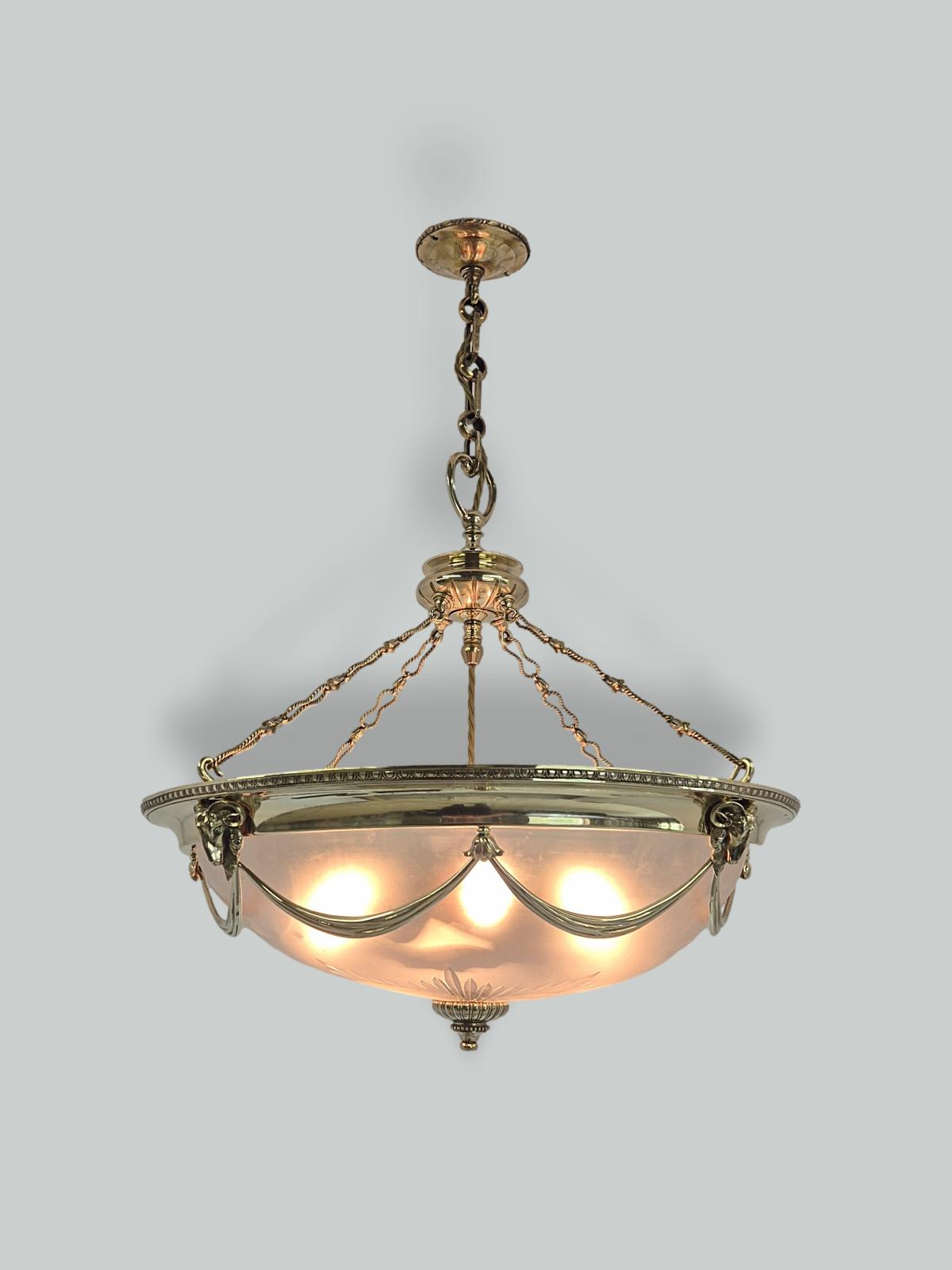 Style of Faraday & Son, London | Large Neo-classical Plafonnier | England c.1910