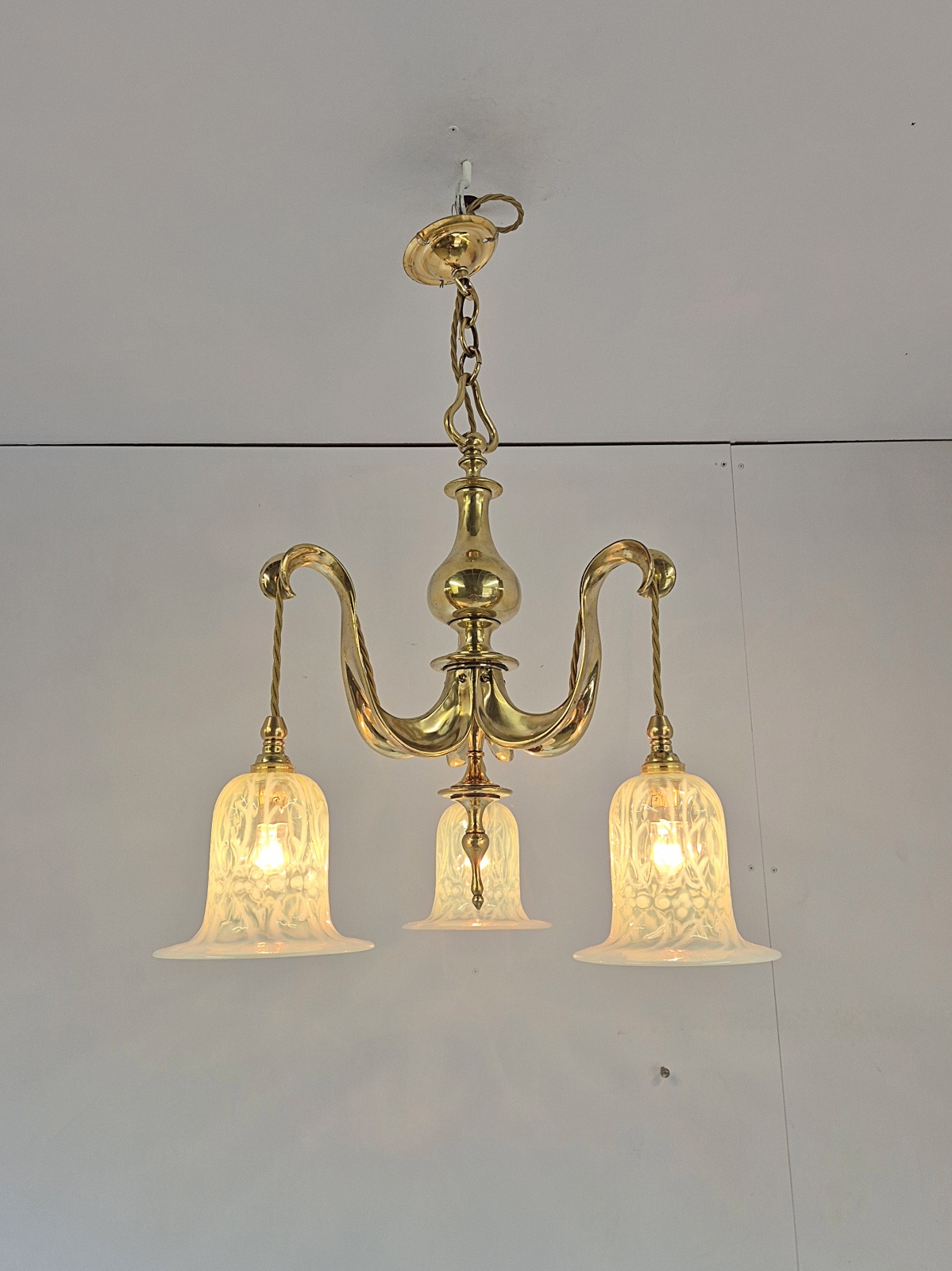 Style of The Birmingham Guild of Handicraft | Arts & Crafts Electrolier | England 1911 - Image 2