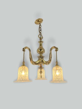 Style of The Birmingham Guild of Handicraft | Arts & Crafts Electrolier | England 1911