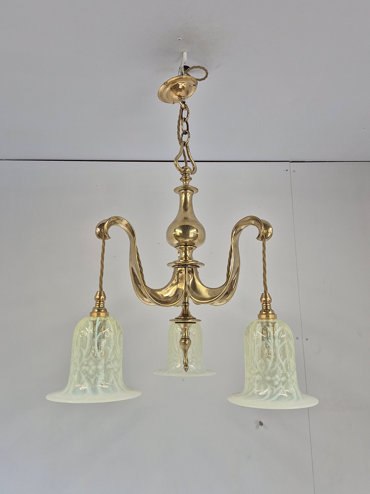 Style of The Birmingham Guild of Handicraft | Arts & Crafts Electrolier | England 1911 - Image 3