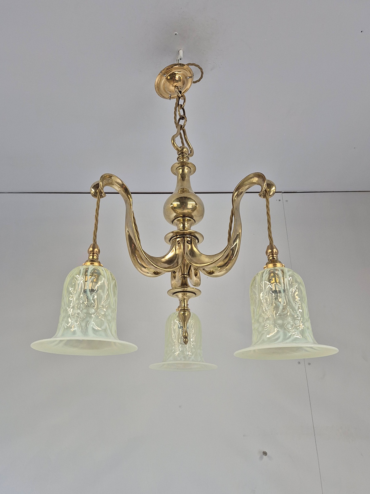 Style of The Birmingham Guild of Handicraft | Arts & Crafts Electrolier | England 1911 - Image 5