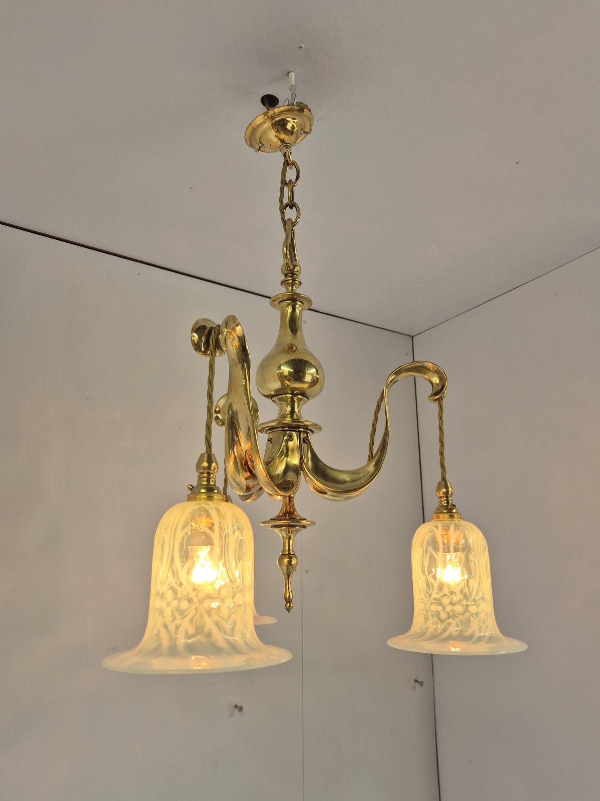 Style of The Birmingham Guild of Handicraft | Arts & Crafts Electrolier | England 1911 - Image 6