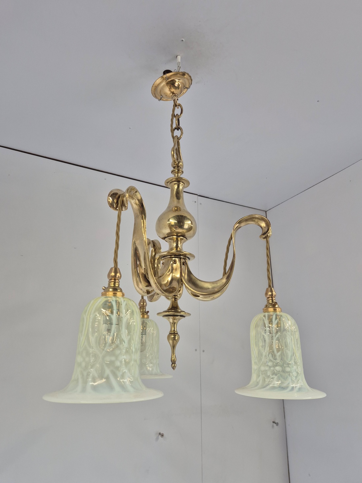 Style of The Birmingham Guild of Handicraft | Arts & Crafts Electrolier | England 1911 - Image 7