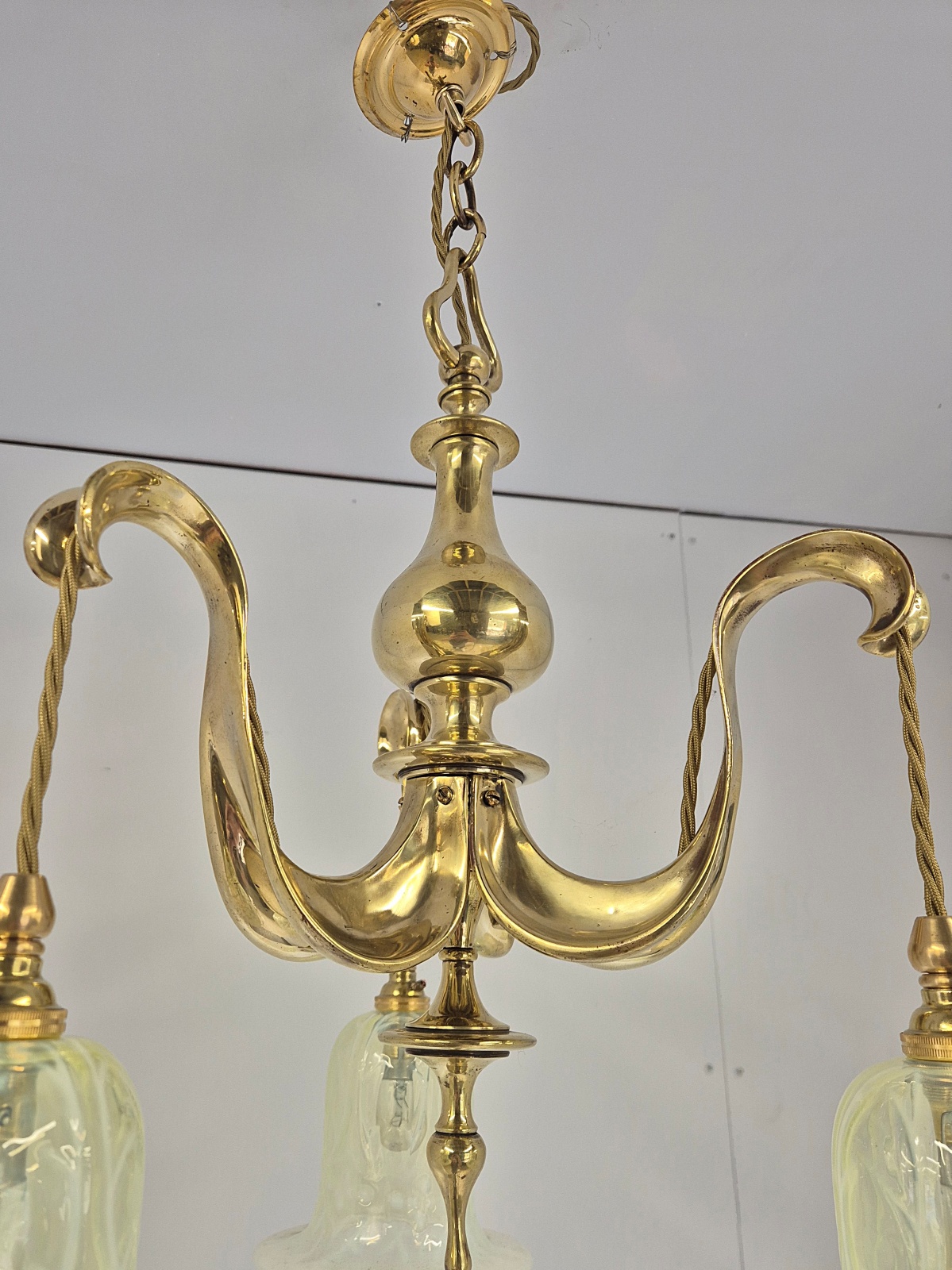 Style of The Birmingham Guild of Handicraft | Arts & Crafts Electrolier | England 1911 - Image 8