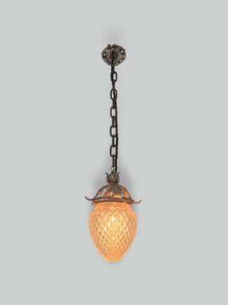 Unsigned | Cut-glass Pineapple Lantern | England c.1900