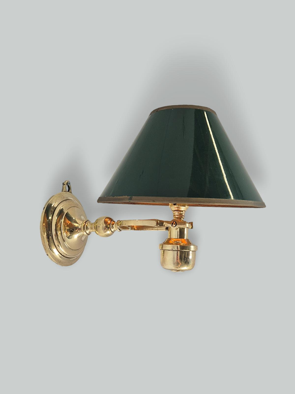 The Generel Electric Company (G.E.C) | Cast Brass "Gimbal" Table or Wall Lamp | England c.1922