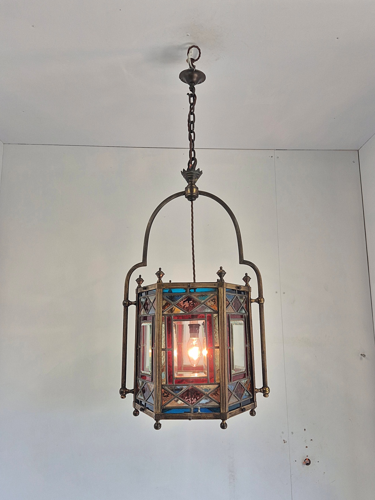 Unsigned | Large Aesthetic-movement Hall Lantern | England c.1880 - Image 2
