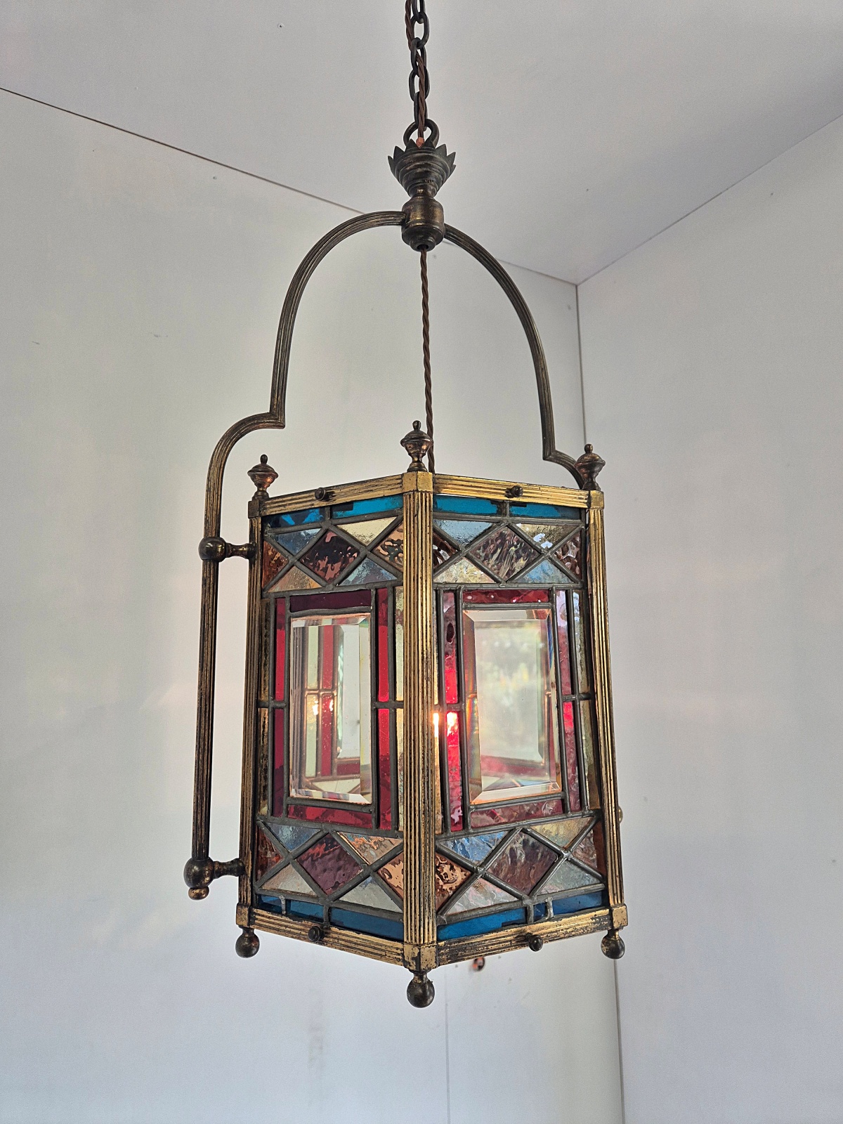 Unsigned | Large Aesthetic-movement Hall Lantern | England c.1880 - Image 4