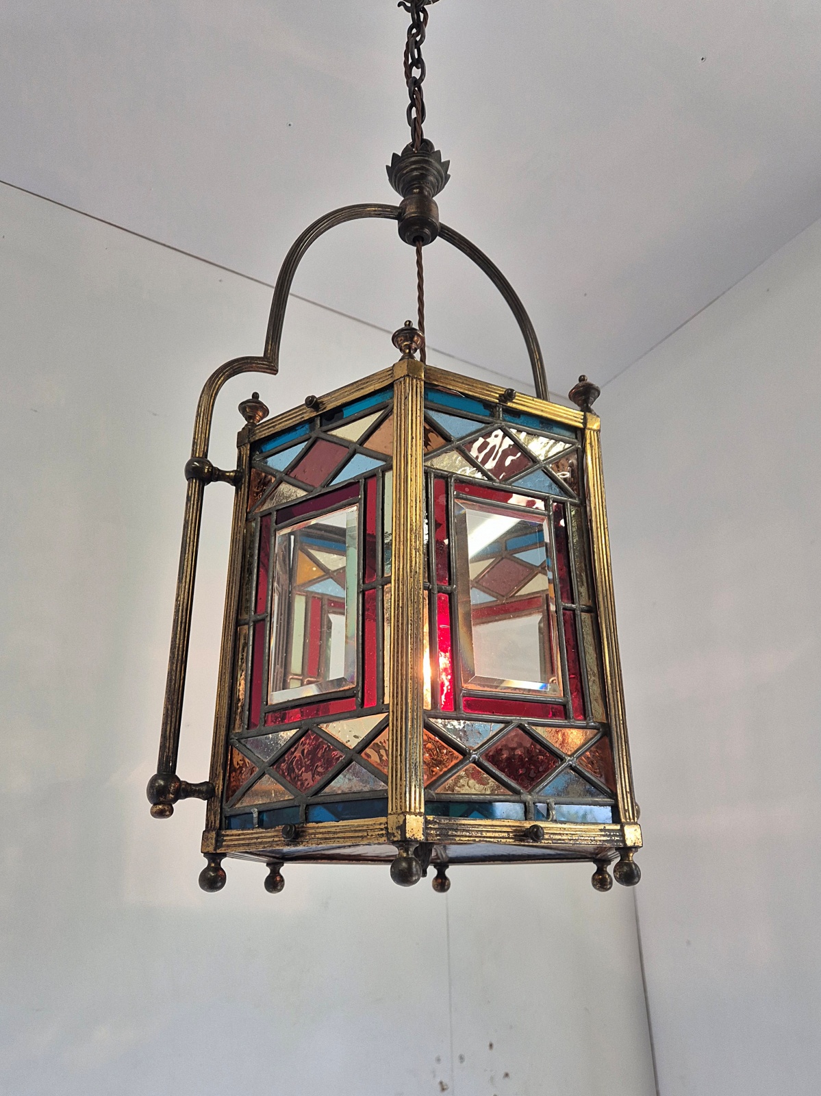 Unsigned | Large Aesthetic-movement Hall Lantern | England c.1880 - Image 6