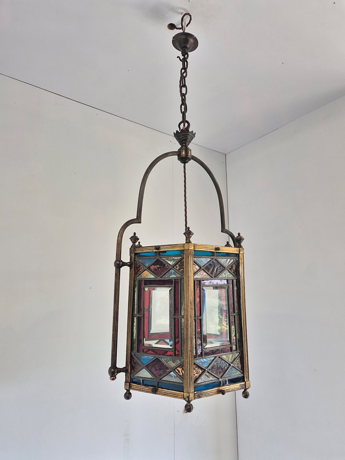 Unsigned | Large Aesthetic-movement Hall Lantern | England c.1880 - Image 7