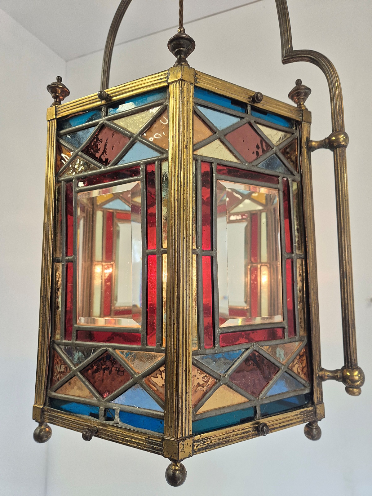 Unsigned | Large Aesthetic-movement Hall Lantern | England c.1880 - Image 8
