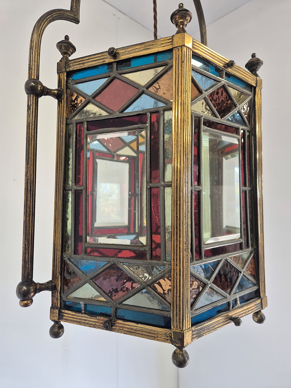 Unsigned | Large Aesthetic-movement Hall Lantern | England c.1880 - Image 9