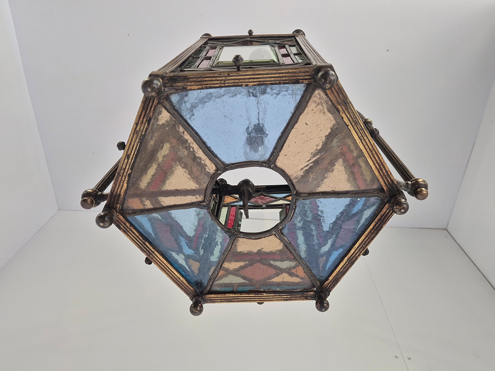 Unsigned | Large Aesthetic-movement Hall Lantern | England c.1880 - Image 11