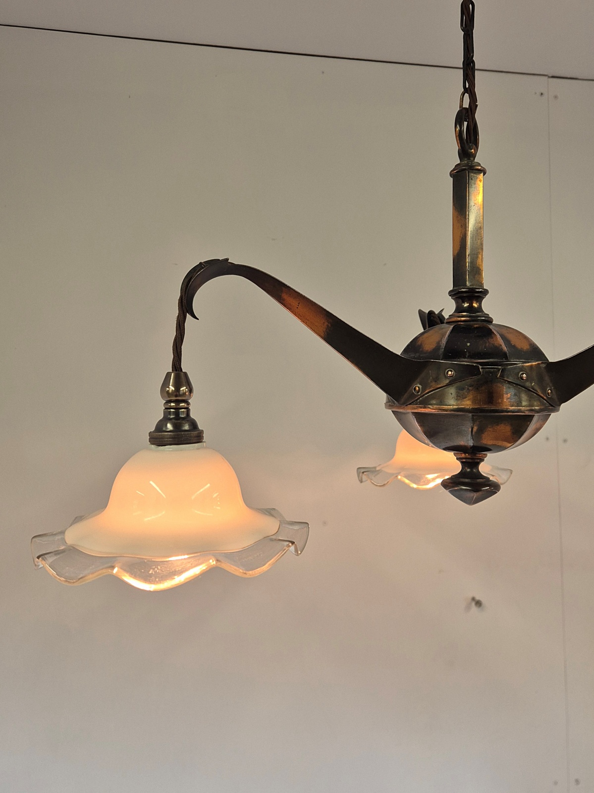 H.W Landon & Brothers, Birmingham | Arts & Crafts Electrolier | England 1914-24 - Image 8