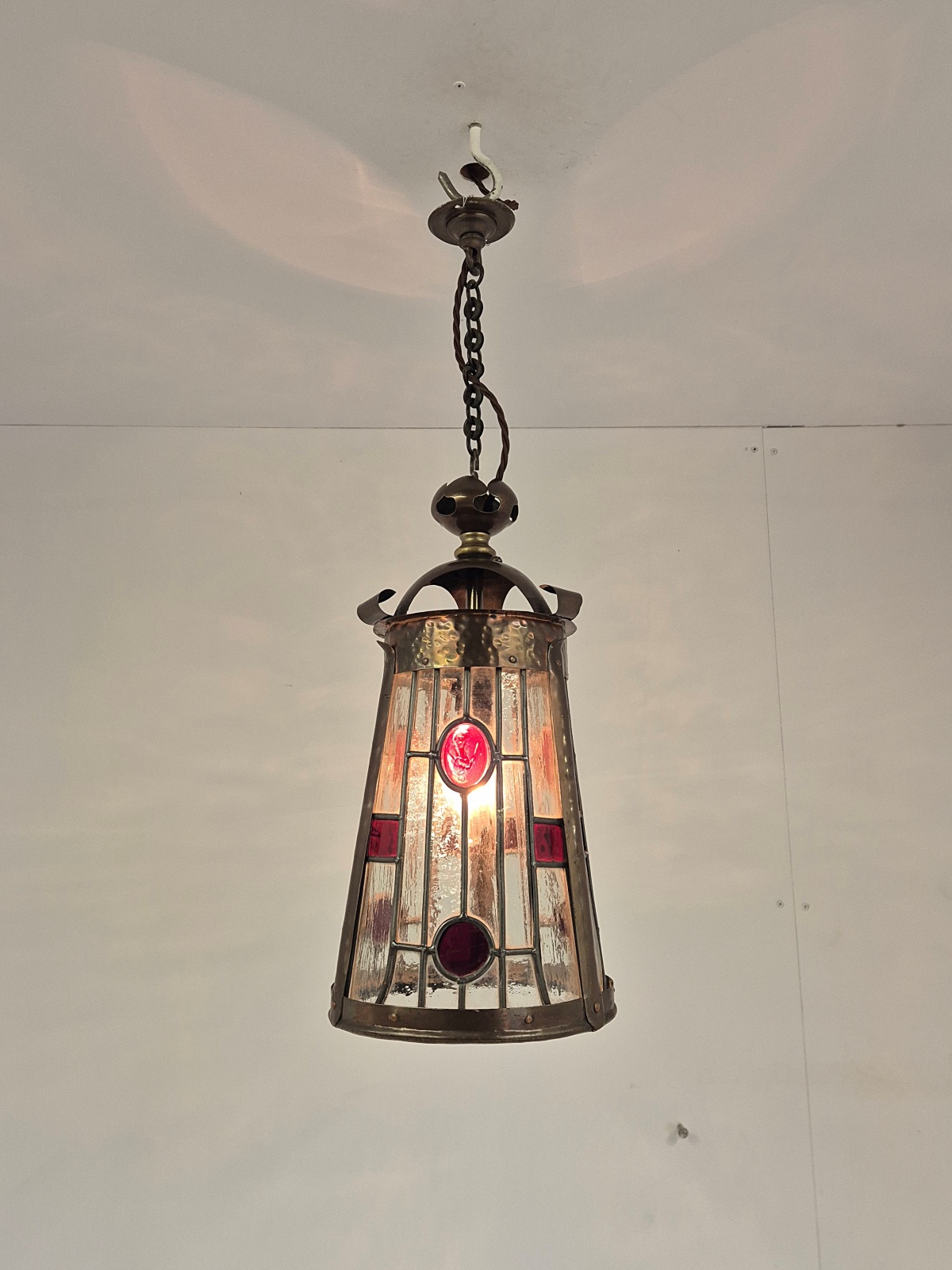 Attributed The General Electric Company (G.E.C) | Arts & Crafts Hall Lantern | England c.1905 - Image 2