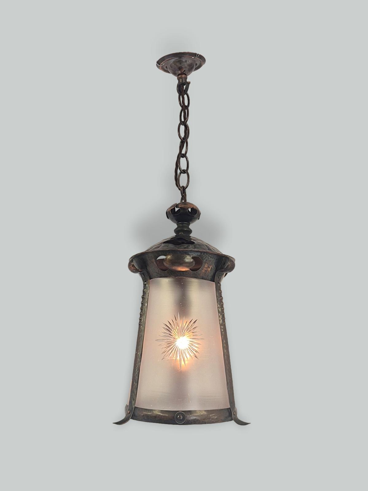 Attributed J & W.B.Smith Ltd, London & Glasgow | Arts & Crafts Hall Lantern | England c.1900