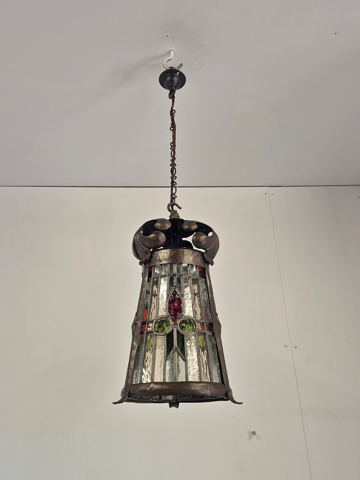Attributed J & W.B.Smith Ltd, London & Glasgow | Arts & Crafts Hall Lantern | England c.1905 - Image 5