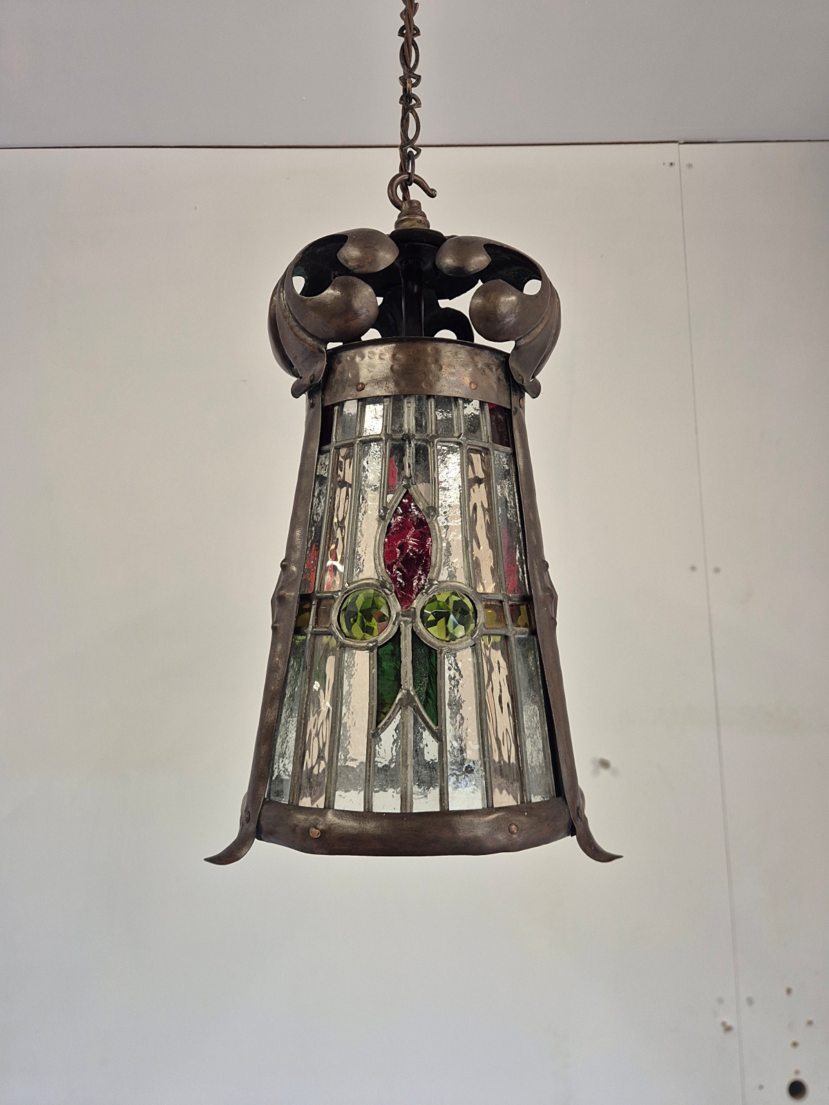 Attributed J & W.B.Smith Ltd, London & Glasgow | Arts & Crafts Hall Lantern | England c.1905 - Image 7