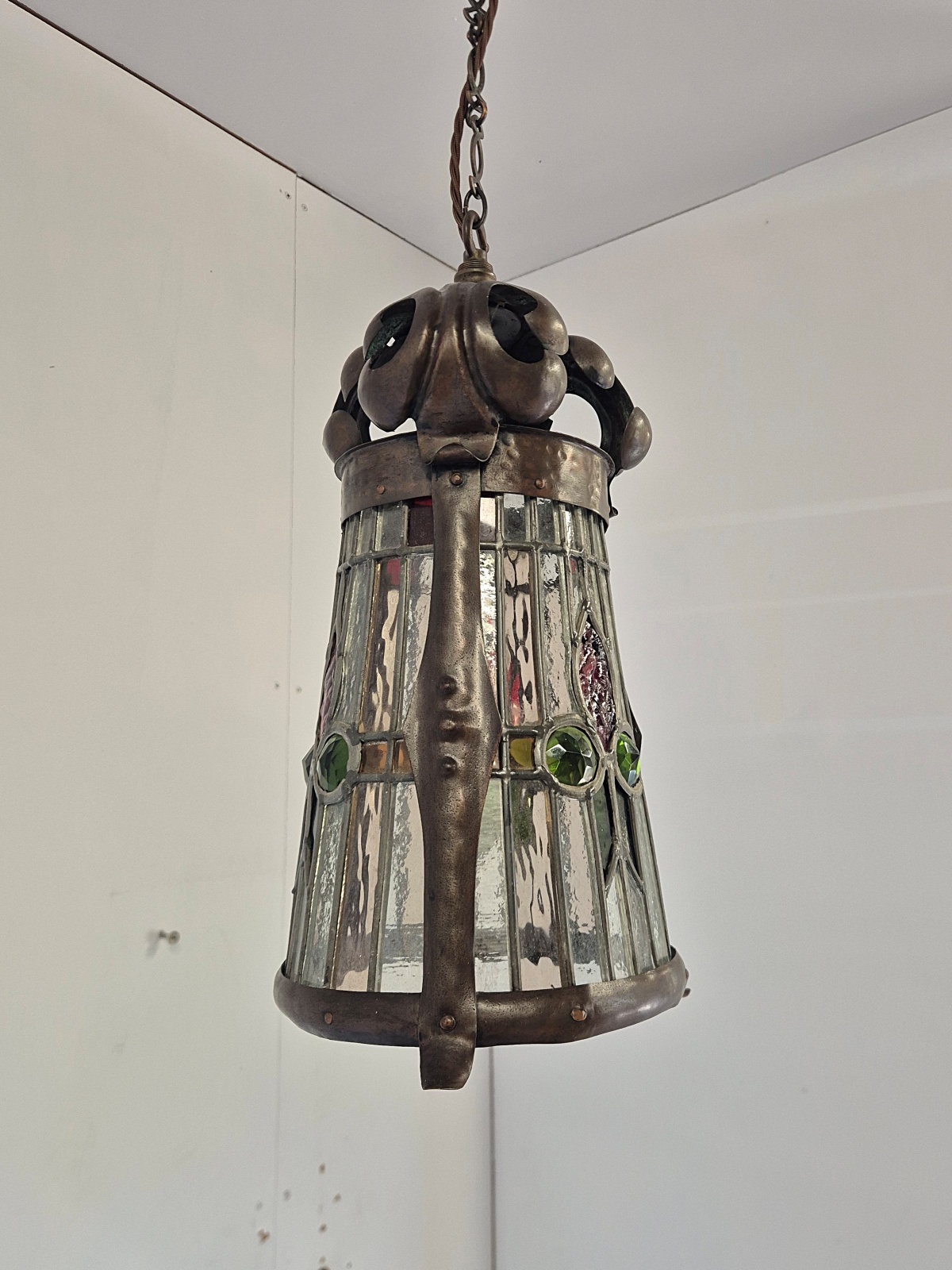 Attributed J & W.B.Smith Ltd, London & Glasgow | Arts & Crafts Hall Lantern | England c.1905 - Image 9