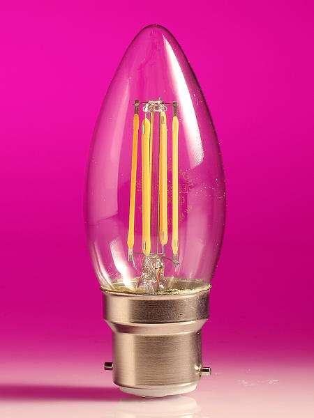 4w=40w | LED Candle Lamp B.22 | Non-Dimmable