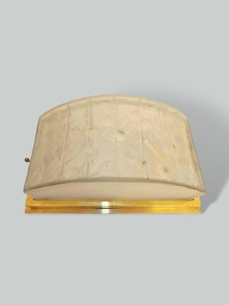 J.Robert (Jean Gauthier) | 3 Art Deco Frosted Glass Wall/Flush Lights | France c.1930 | SOLD