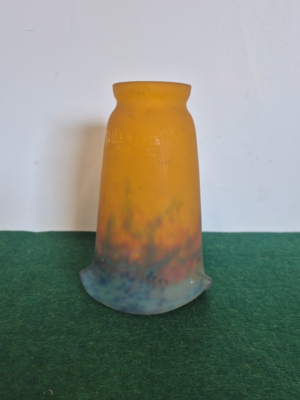 Muller Frères, Luneville | 2 Pate-De-Verre Lampshade | France c.1930