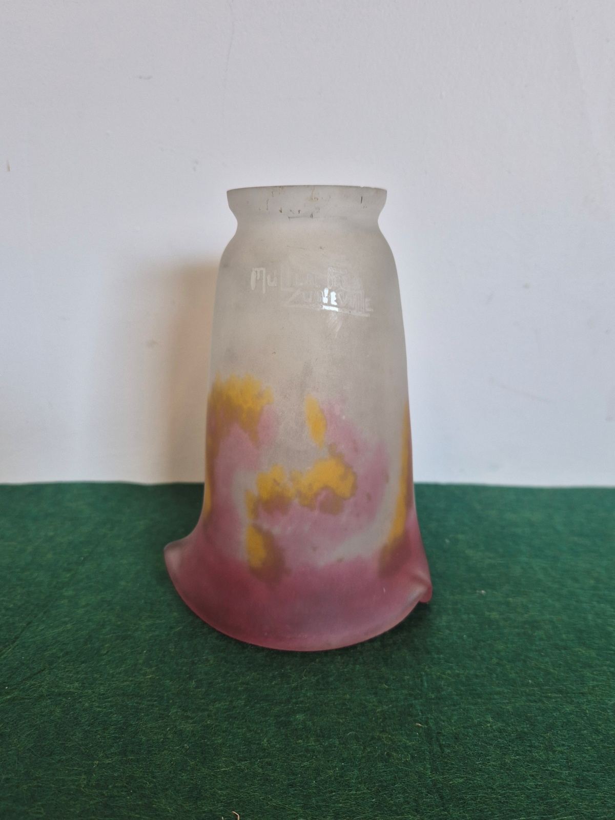 Muller Frères, Luneville | 2 Pate-De-Verre Lampshade | France c.1930