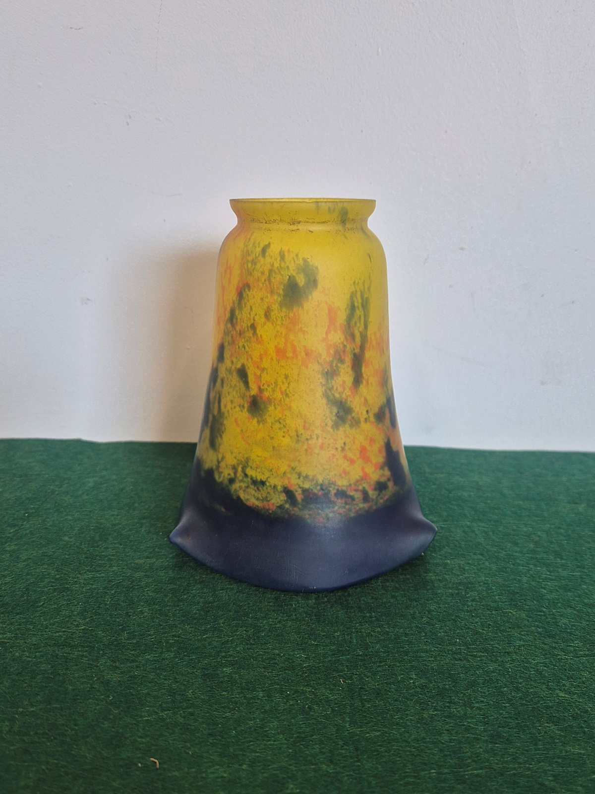 André Delatte, Nancy | Signed Loti Pate-de-verre Lampshade | France c.1930