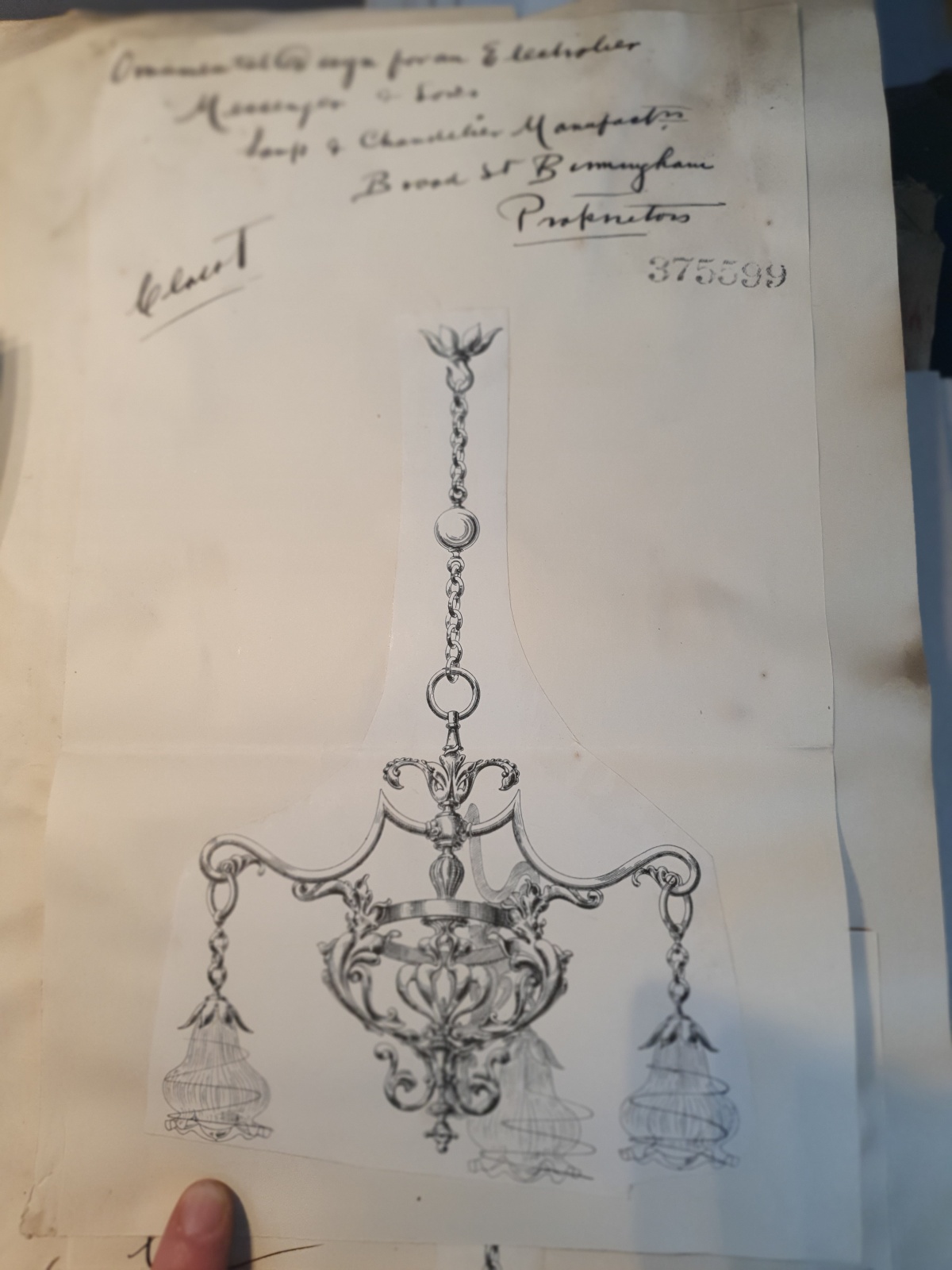 Unsigned | Copper & Brass Arts & Crafts Ceiling Light | England c.1905 | SOLD - Image 7