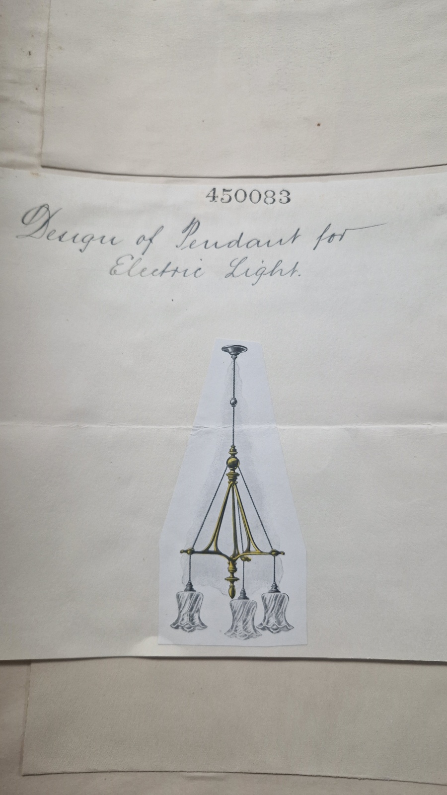 William Whitehouse & Co. Birmingham | Delicate 3-branch Arts & Crafts Electrolier | England 1905 | SOLD - Image 12