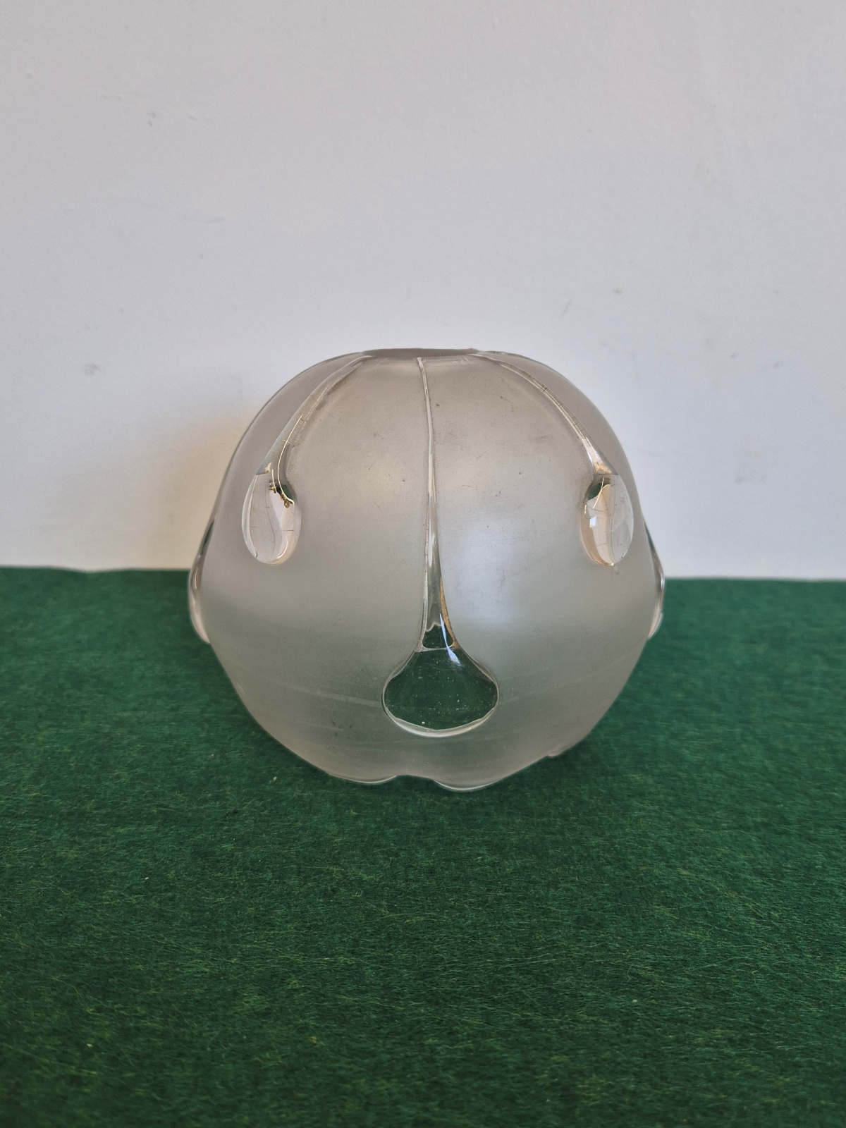 Stuart & Sons | Bulbous Satin-Glass "Teardrop" Lampshade | England c.1900