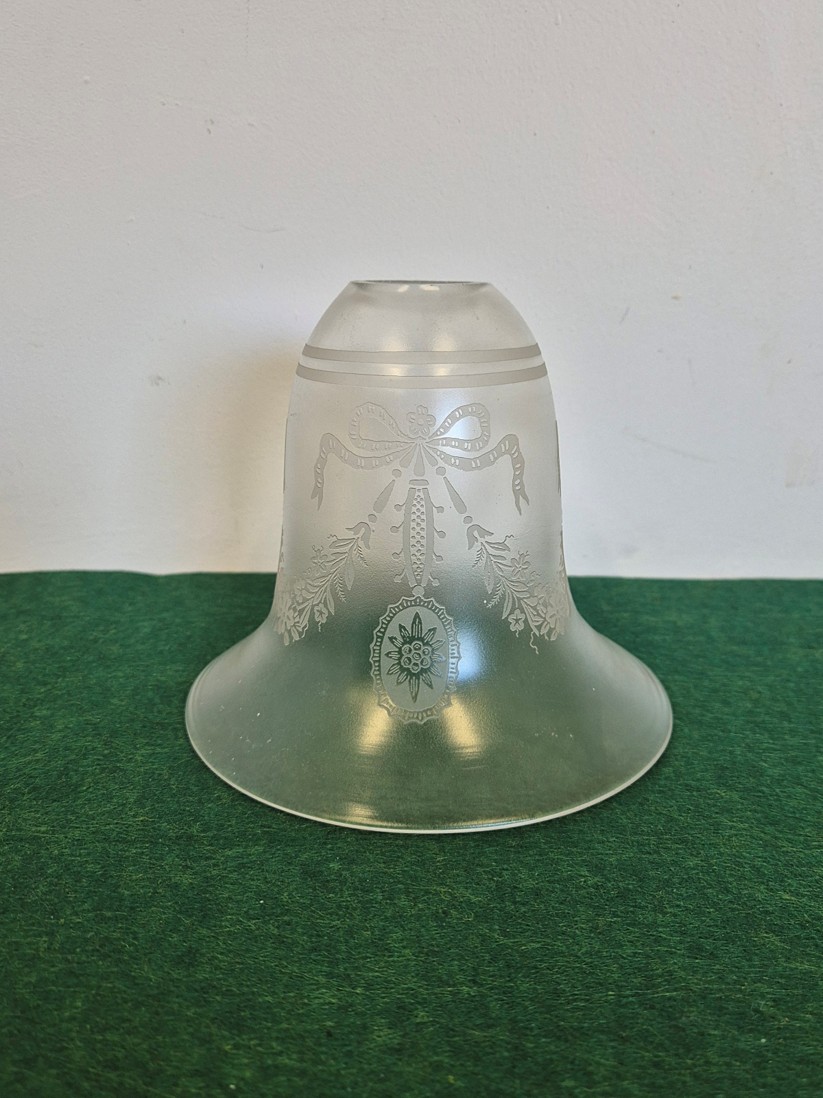 John Walsh Walsh | Satin & Acid-etched Bell Lampshade | England c.1910