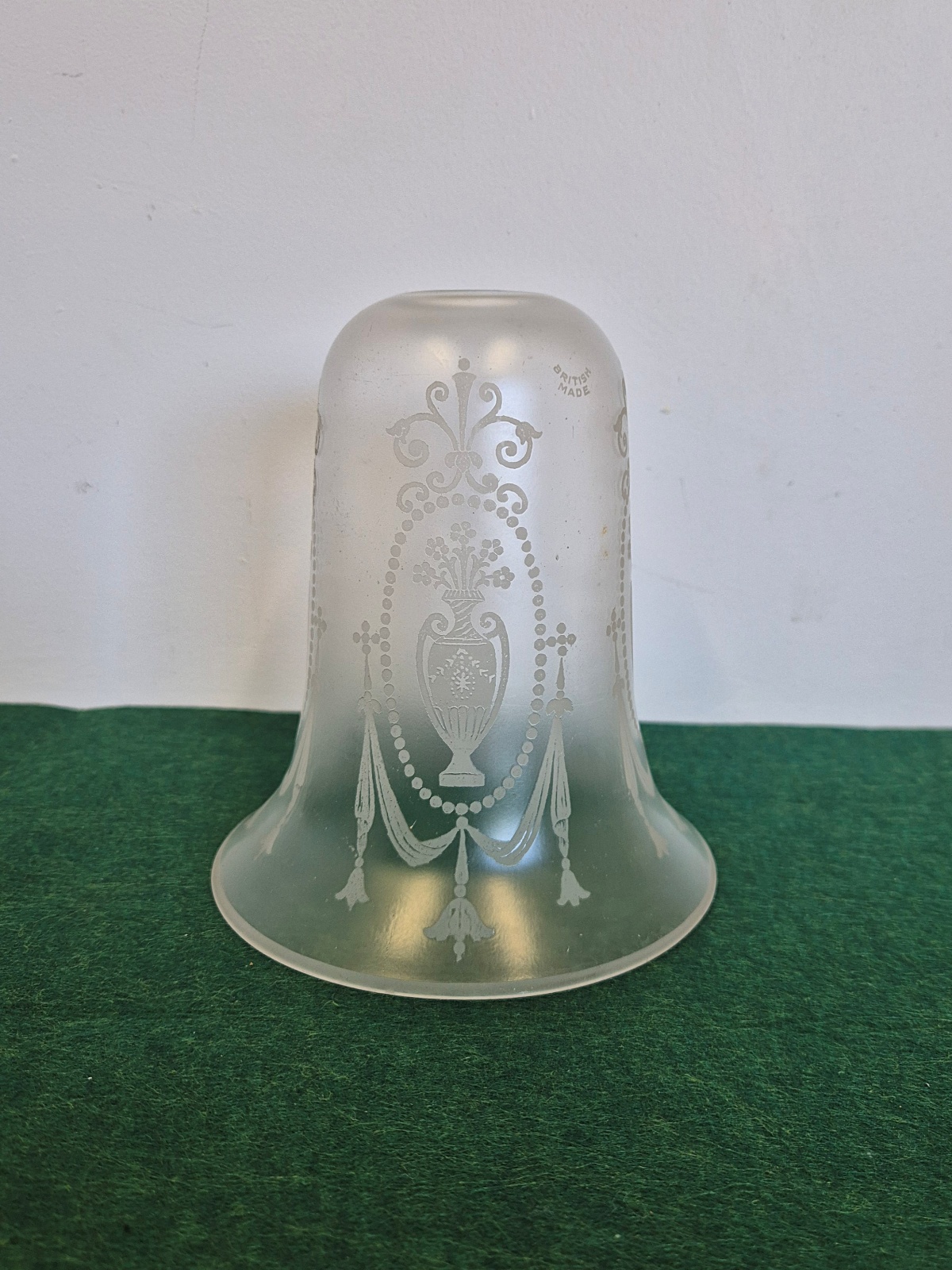 John Walsh Walsh | Satin & Acid-etched Bell Lampshade | England c.1910