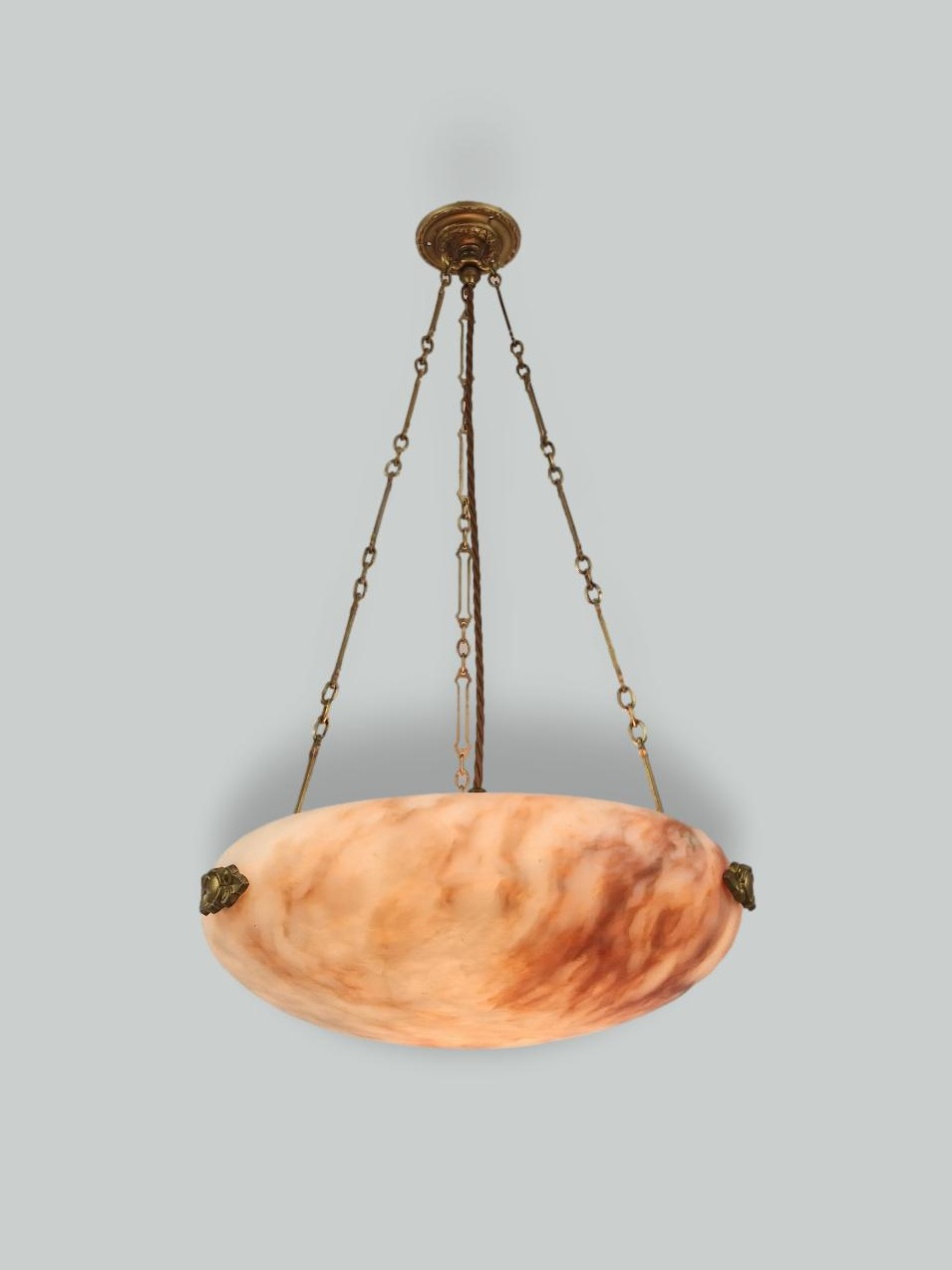 Unsigned | Neo-classical Alabaster Plafonnier | France c.1920 | SOLD