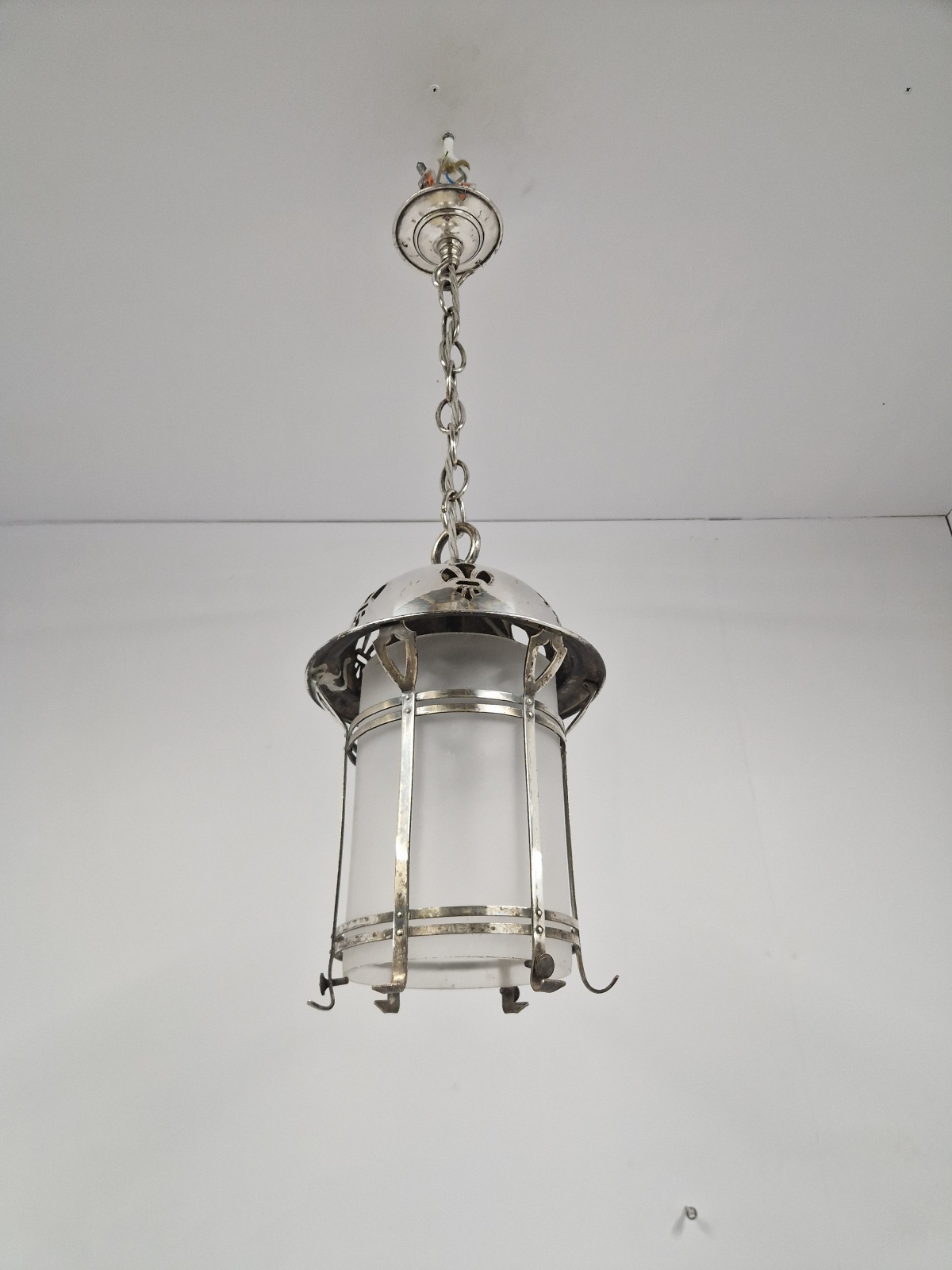 Unsigned | 2 Silver-plated Arts & Crafts Lantern | England c.1900 - Image 5