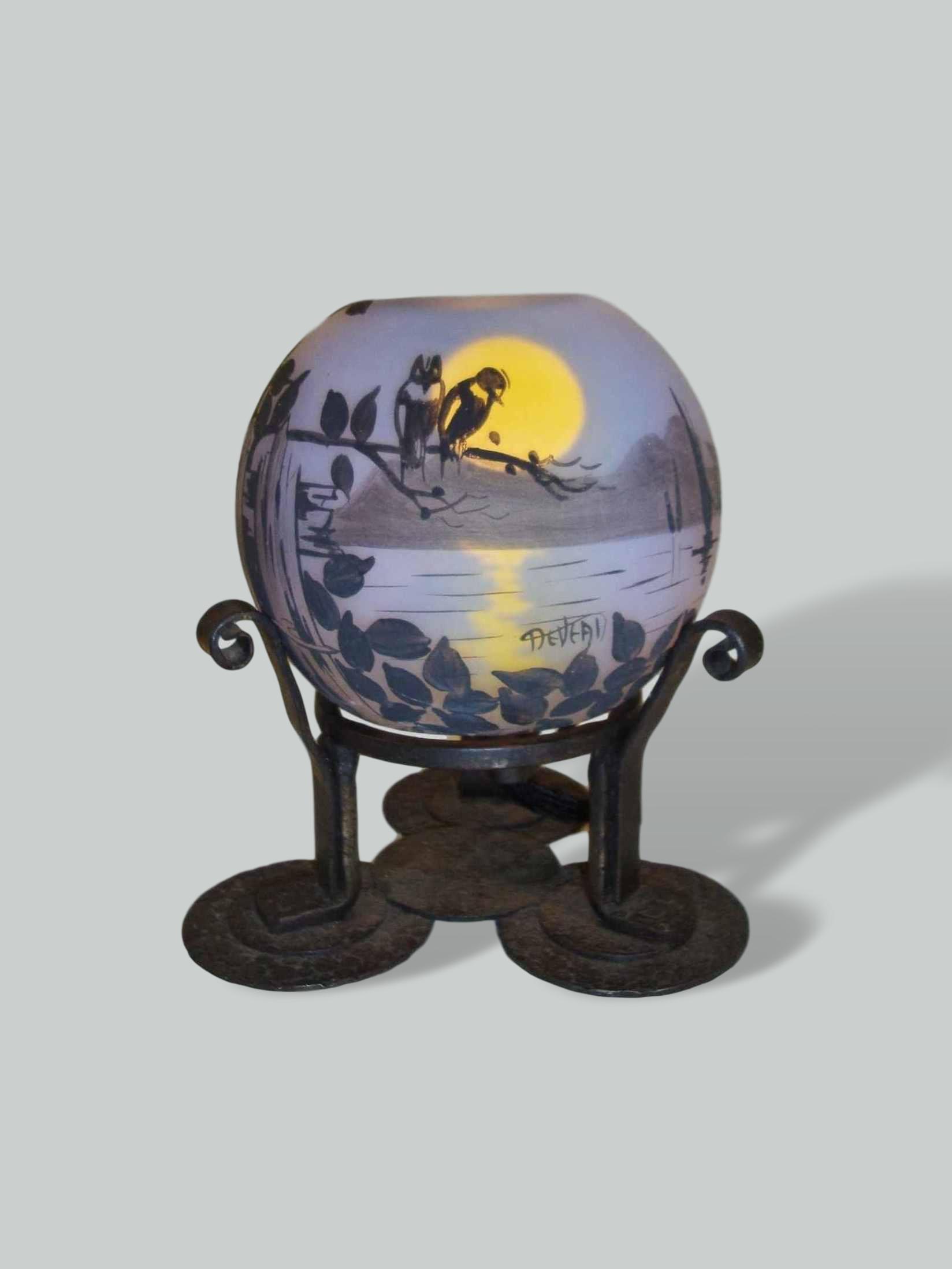 Deveau | Enamelled Glass Parfumier | France c.1925 | SOLD