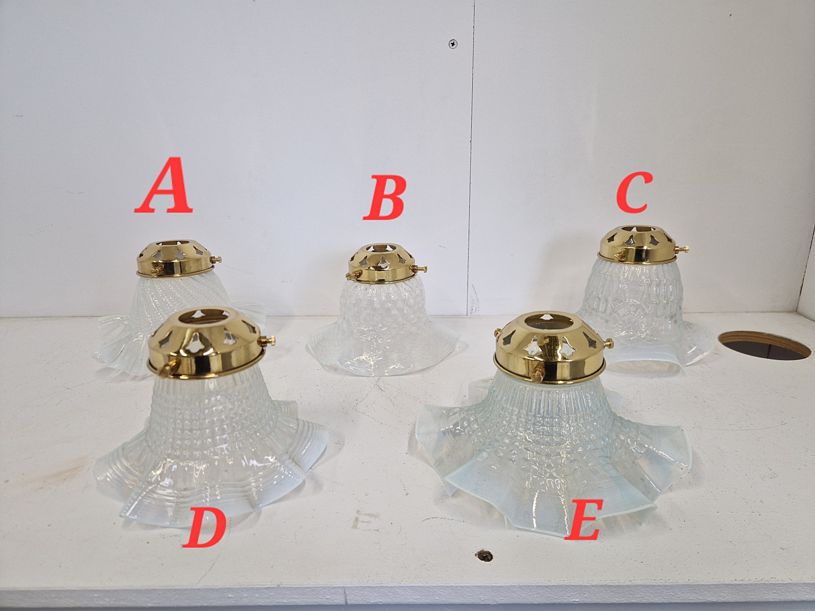 Unsigned | Collection of Vaseline Lampshades | France c.1910