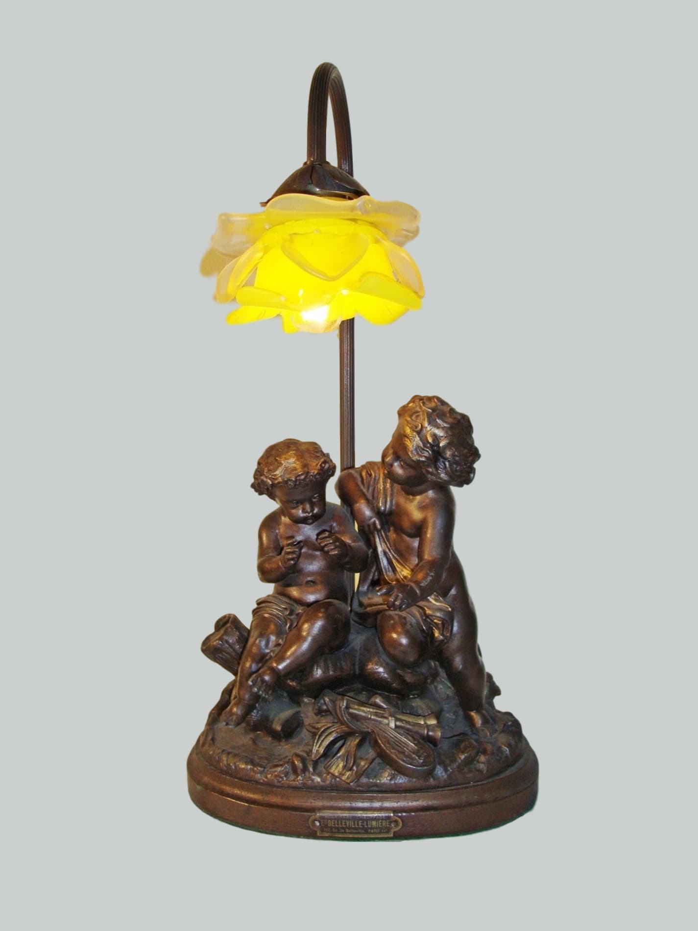 Belleville Lumiere | A Bronzed-Spelter Figural Group | France c.1900 | SOLD