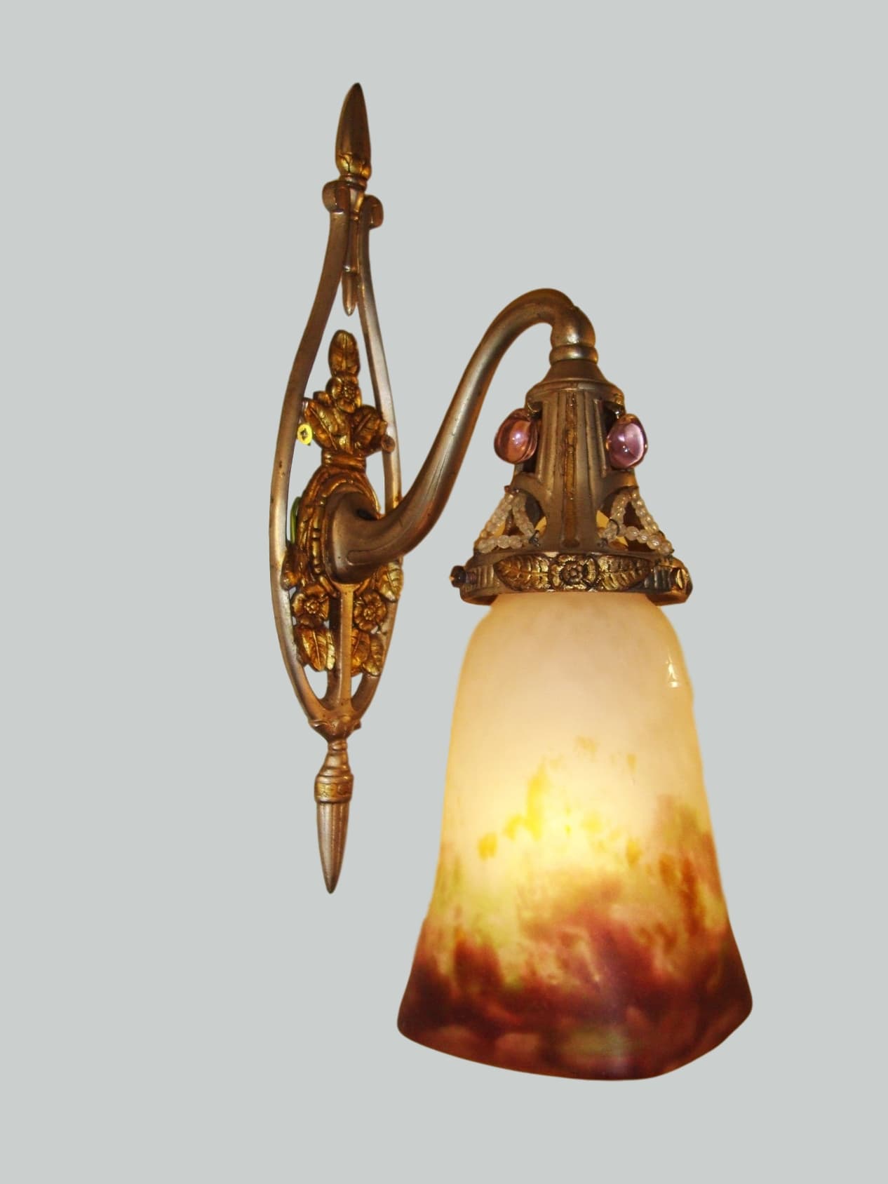 Muller Frères, Luneville | 2 Pate-de-verre Wall Lights | France c.1925 | SOLD