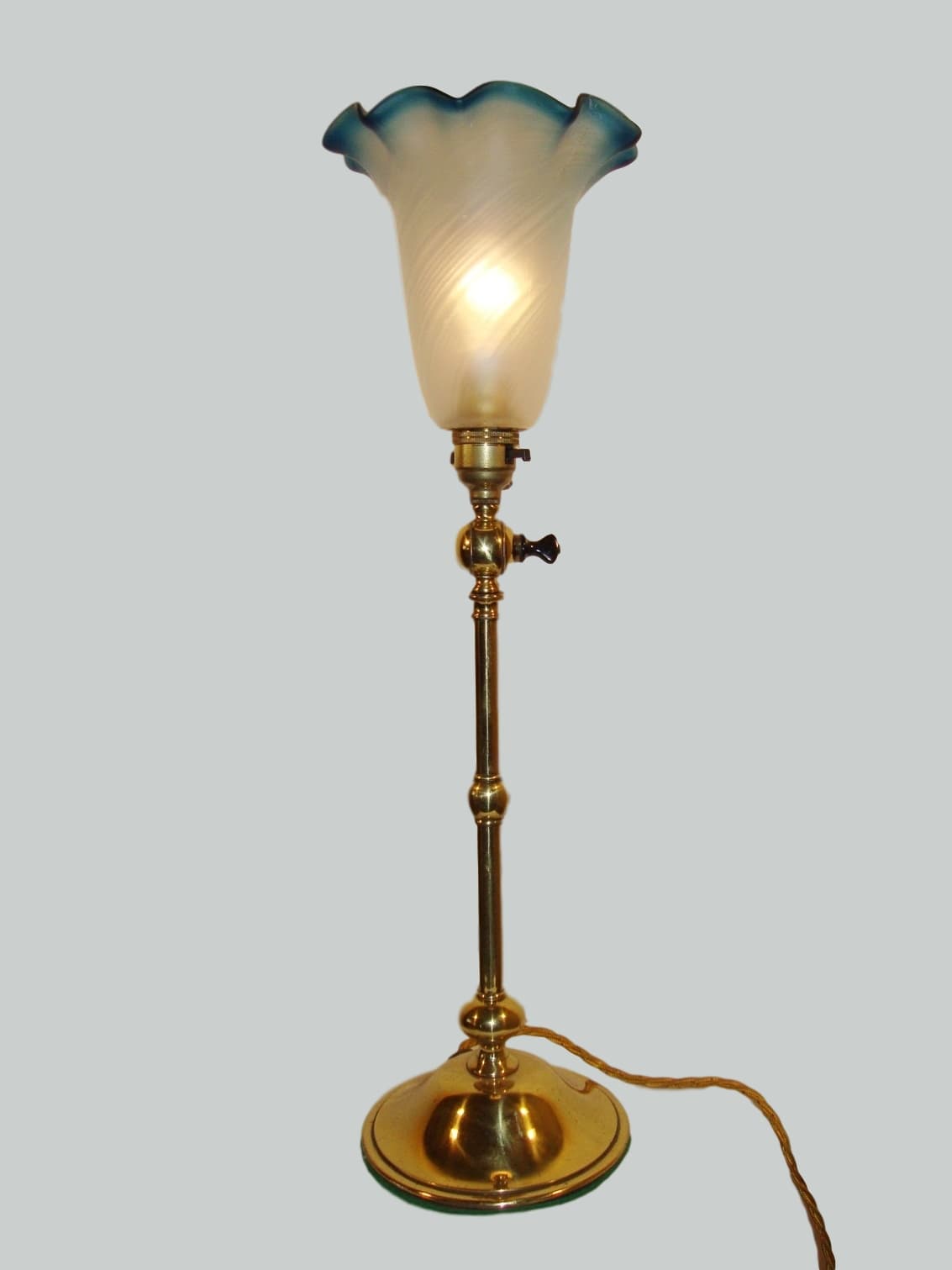 Unsigned | 2 Brass Edwardian Table Standards | England c.1905 | SOLD